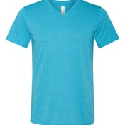 Front view of Triblend V-Neck Short Sleeve Tee