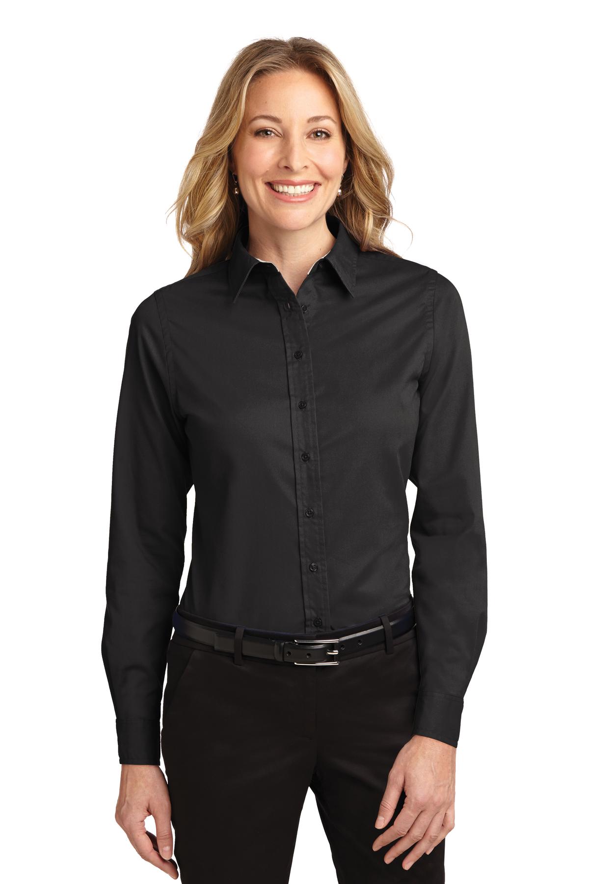 Front view of Women’s Long Sleeve Easy Care Shirt