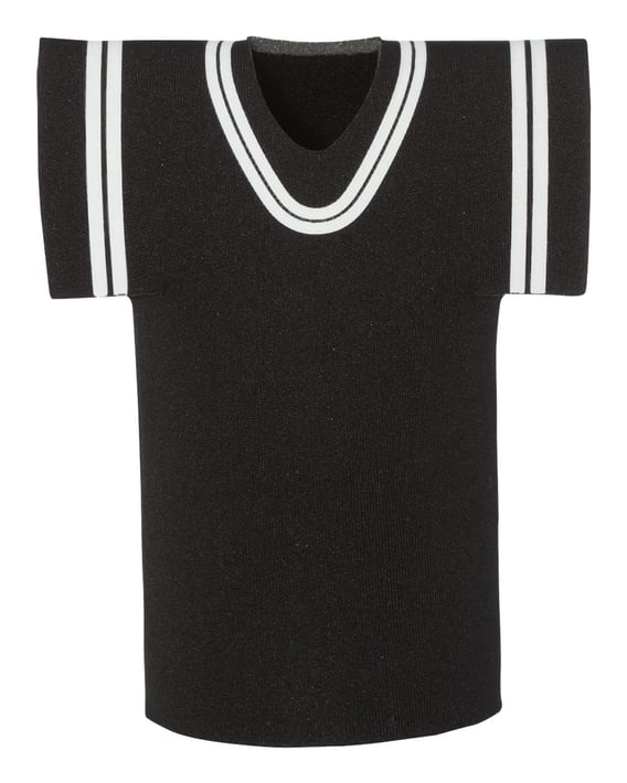 Front view of Collapsible Jersey Foam Can & Bottle Holder