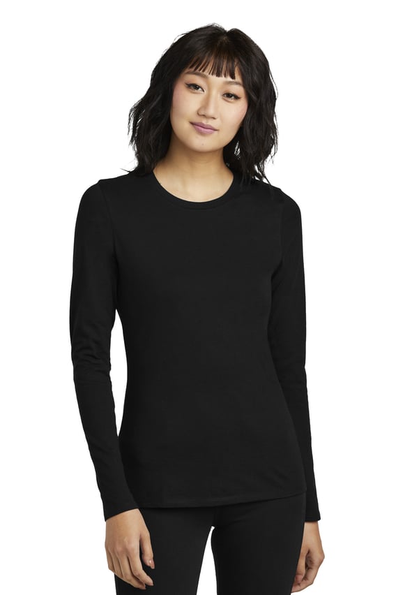 Front view of Women’s Perfect Blend&reg; CVC Long Sleeve Tee