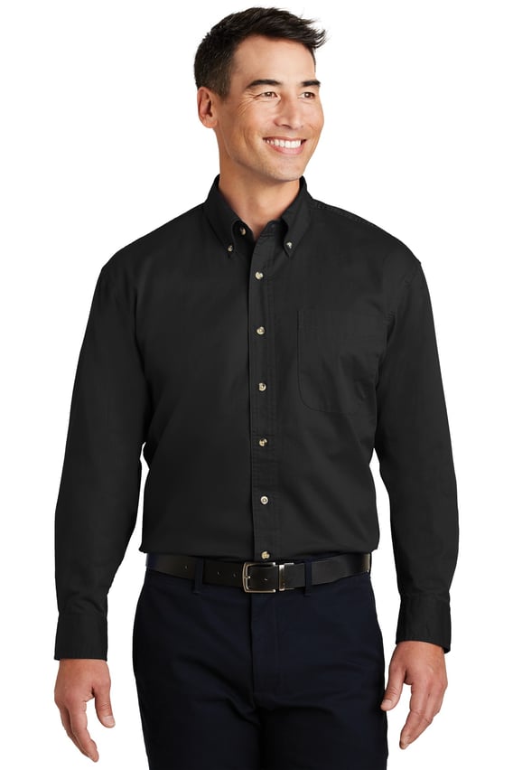 Front view of Long Sleeve Twill Shirt