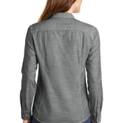 Back view of Women’s Slub Chambray Shirt