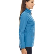 Side view of Ladies’ Forecast Three-Layer Light Bonded Travel Soft Shell Jacket