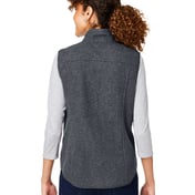 Back view of Ladies’ Aura Sweater Fleece Vest