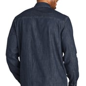 Back view of Long Sleeve Perfect Denim Shirt