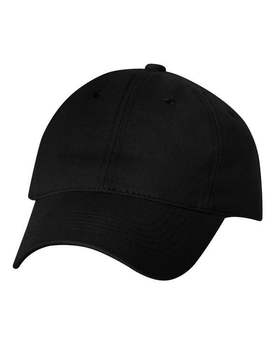 Front view of Heavy Brushed Twill Unstructured Cap