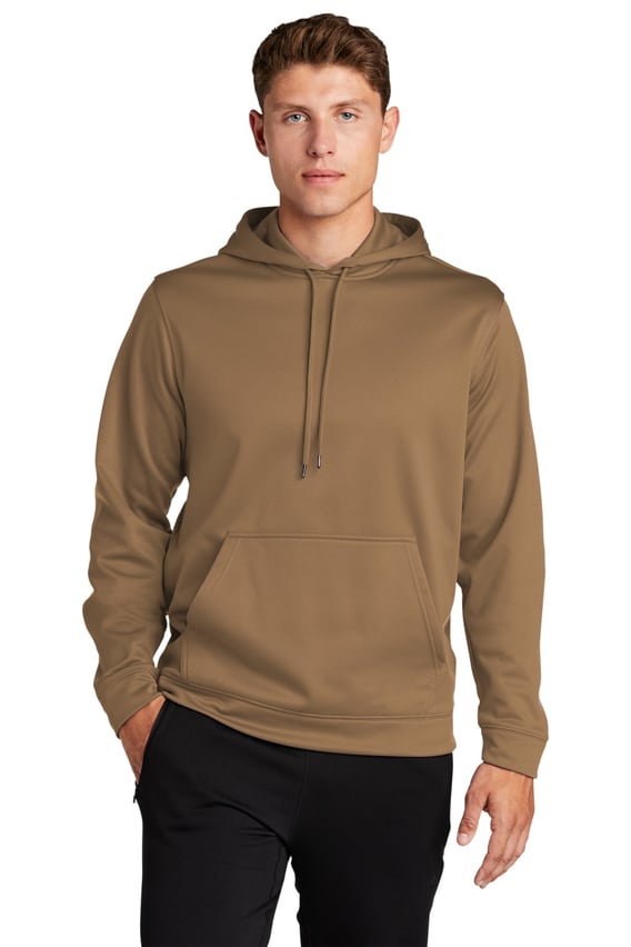 Front view of Sport-Wick&reg; Fleece Hooded Pullover