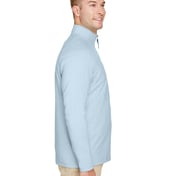 Side view of CrownLux Performance® Men’s Clubhouse Micro-Stripe Quarter-Zip
