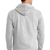 Back view of Tall Essential Fleece Full-Zip Hooded Sweatshirt