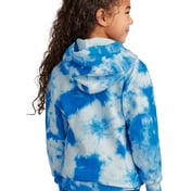 Back view of Youth Crystal Tie-Dye Pullover Hoodie