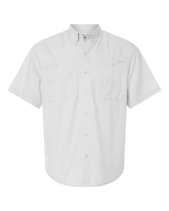 Front view of Hatteras Performance Short Sleeve Fishing Shirt
