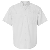 Front view of Hatteras Performance Short Sleeve Fishing Shirt