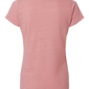 Back view of Women’s Harborside Mélange V-Neck Tee