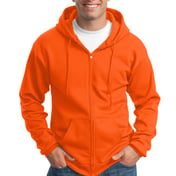 Front view of Tall Essential Fleece Full-Zip Hooded Sweatshirt