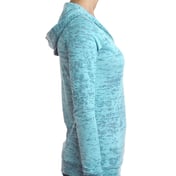 Side view of Ladies’ Burnout Hoody