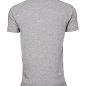 Back view of Heather CVC Raglan Tee