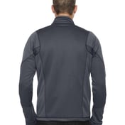 Back view of Men’s Pulse Textured Bonded Fleece Jacket With Print