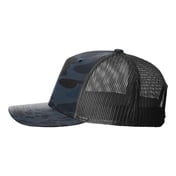 Side view of Five-Panel Printed Trucker Cap