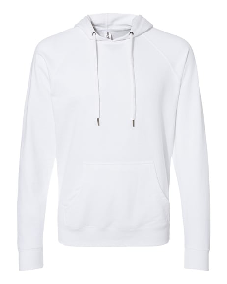 Front view of Icon Lightweight Loopback Terry Hooded Sweatshirt