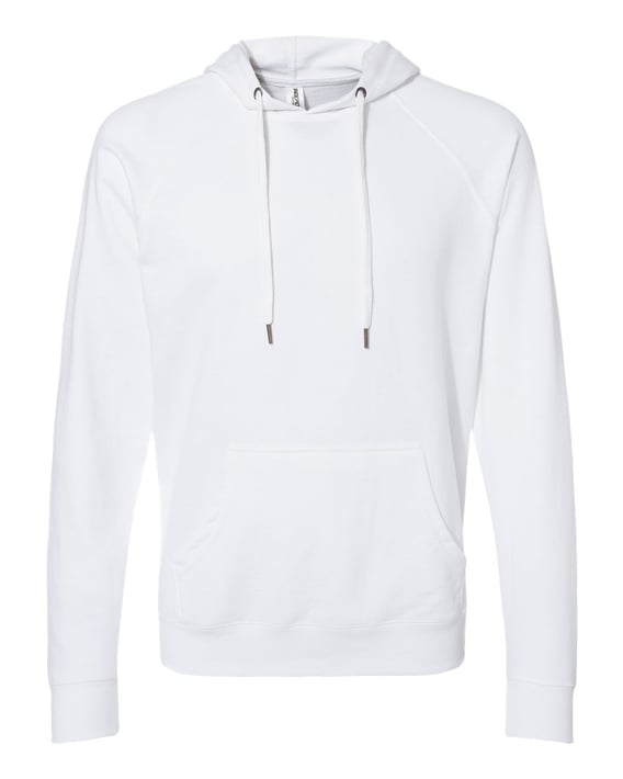 Front view of Icon Lightweight Loopback Terry Hooded Sweatshirt