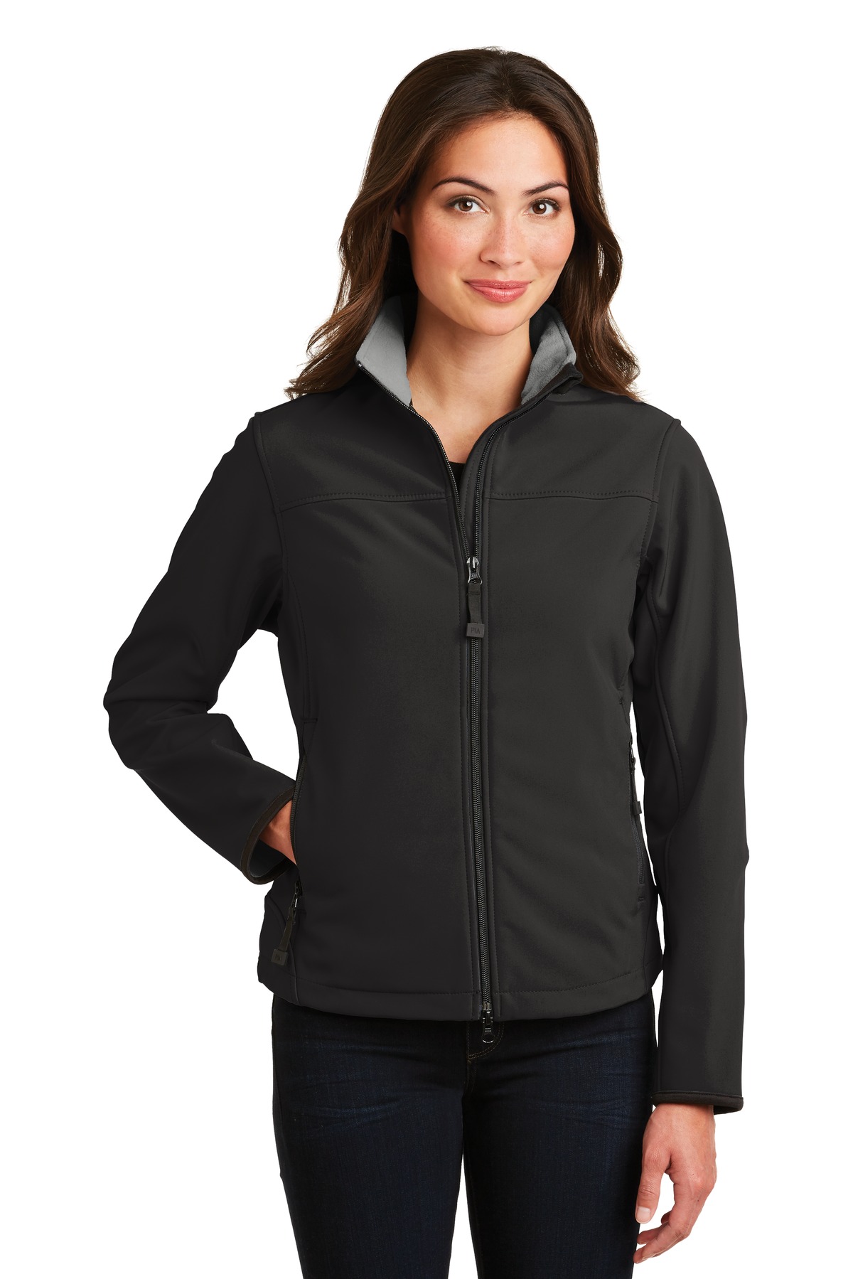 Front view of Ladies Glacier® Soft Shell Jacket