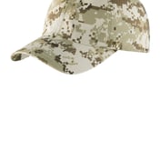 Front view of Digital Ripstop Camouflage Cap