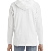 Back view of Youth Long-Sleeve Hooded T-Shirt