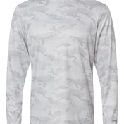 Front view of Pompano Performance Camo Long Sleeve T-Shirt