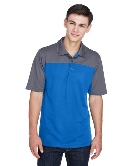 Front view of Men's Balance Colorblock Performance Piqué Polo