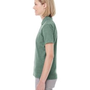 Side view of Women’s Heathered Pique Polo