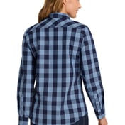 Back view of Women’s Everyday Plaid Shirt