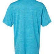 Back view of Dakota Striated Heather Polo