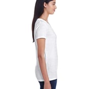 Side view of Women’s Invisible Stripe V-Neck T-Shirt
