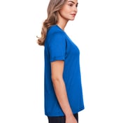 Side view of Ladies’ Fusion ChromaSoft Performance T-Shirt