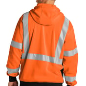 Back view of A107 Class 3 Heavy-Duty Fleece Full-Zip Hoodie