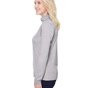 Side view of Women’s Zone Sonic Heather Performance Quarter-Zip Pullover