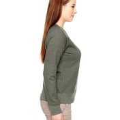 Side view of Ladies’ Fleece Raglan Pullover