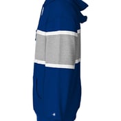 Side view of United Athletic Fleece Hooded Sweatshirt