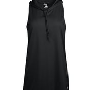 Front view of Women’s B-Core Racerback Hooded Tank Top