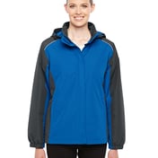 Front view of Ladies’ Inspire Colorblock All-Season Jacket