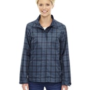 Front view of Ladies’ Locale Lightweight City Plaid Jacket