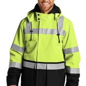 Front view of ANSI 107 Class 3 Waterproof Ripstop 3-In-1 Parka