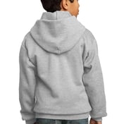 Back view of Youth Core Fleece Pullover Hooded Sweatshirt