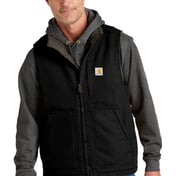 Front view of Sherpa-Lined Mock Neck Vest