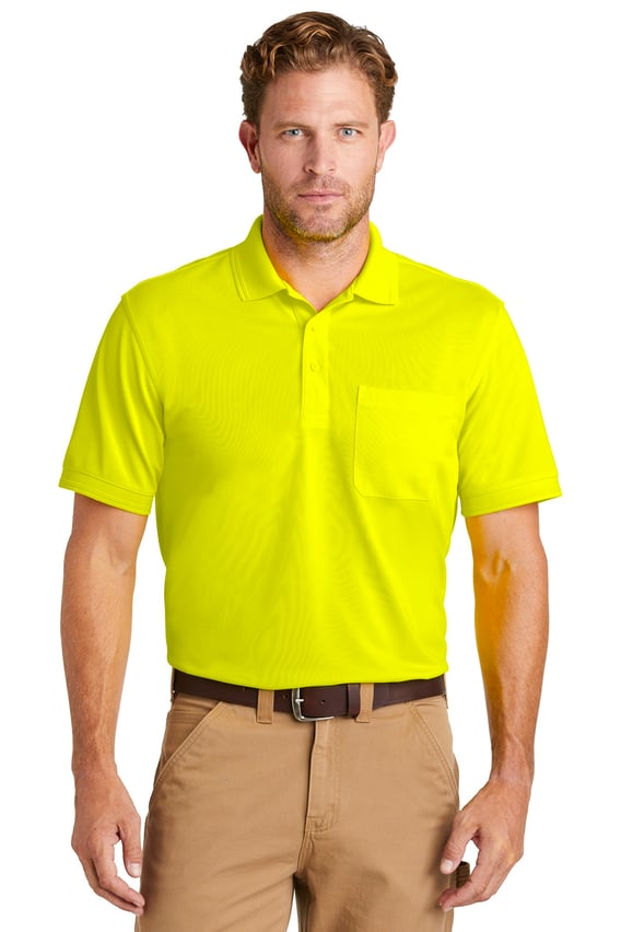 Front view of Industrial Snag-Proof Pique Pocket Polo