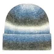 Front view of Tie-Dyed Ribbed Beanie