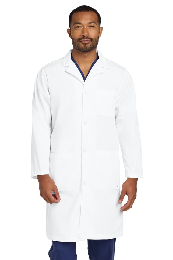 Front view of Men’s Long Lab Coat