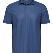 Front view of Aiken Striped Polo