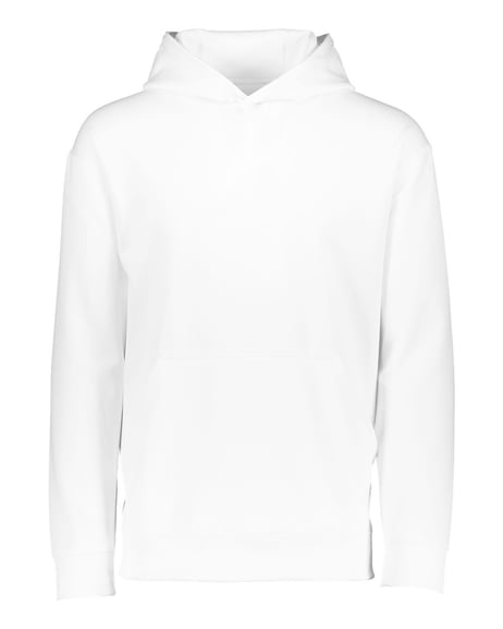 Front view of Youth Wicking Fleece Hooded Sweatshirt