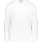 Front view of Youth Wicking Fleece Hooded Sweatshirt